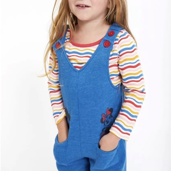 Disney Minnie Mouse Long Sleeve Tee and Romper 2 Piece Outfit Set Size 3T - Picture 5 of 9